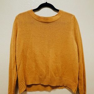 basic mustard yellow sweater